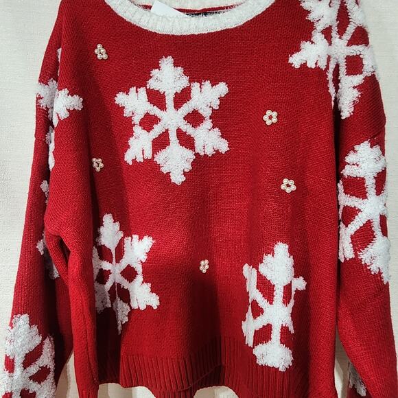 Christmas snowflake sweater by 33 degrees women's XXL - Picture 5 of 7